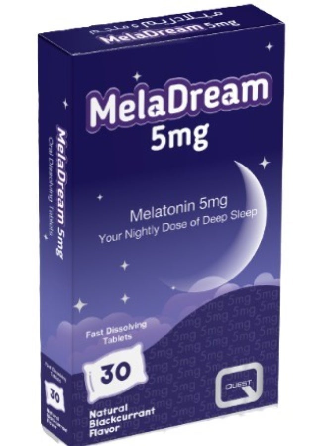 Quest Meladream 5 mg Tablets 30’s – Melatonin Supplement for Healthy Sleep Cycle - Image 3